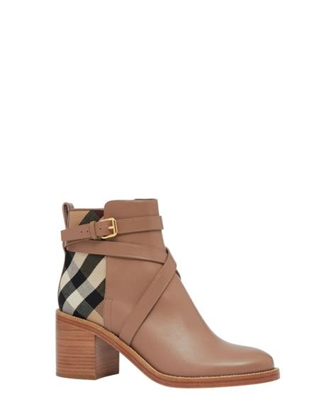 burberry booties women's|burberry boots with clear heels.